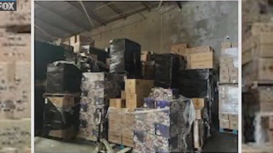 100,000 pounds of illegal fireworks seized