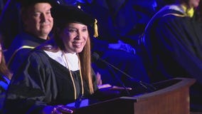 Christine Devine at Cal State LA commencement