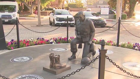Military statue in Paramount vandalized