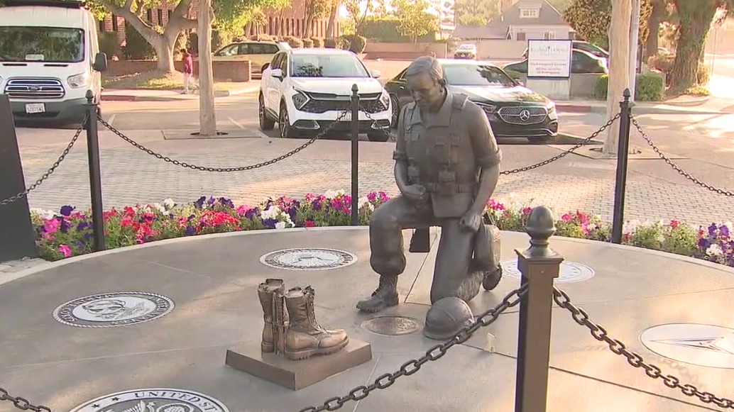 Military statue in Paramount vandalized