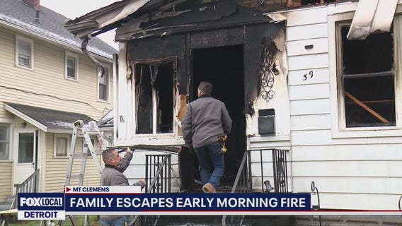 Mount Clemens family lose home to fire