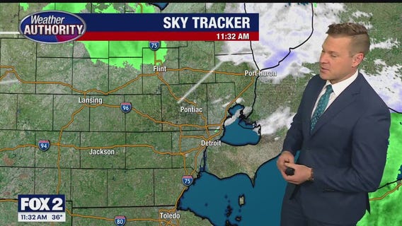 Morning snow melting but still chilly today