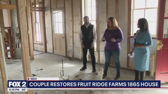 House built in 1865 being restored by couple