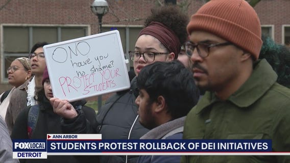 Michigan students protest DEI rollback