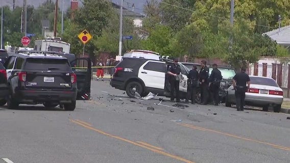 Man killed in crash with LAPD