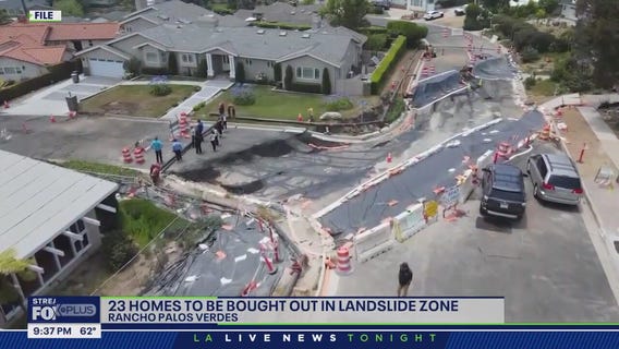 Homes caught in landslide being bought out