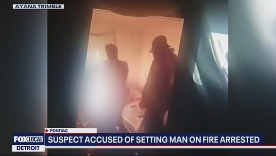 Pontiac man recovering after being set on fire in February, suspect in custody