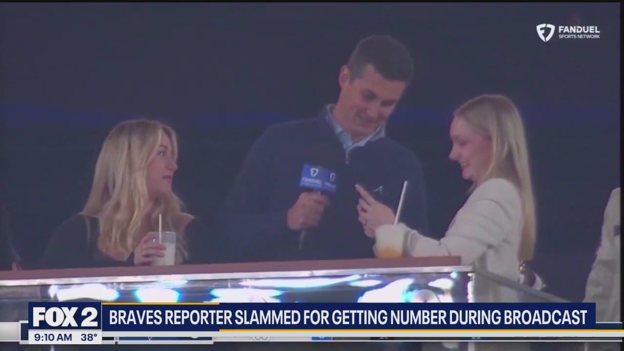 Braves reporter's on-air interaction with fan sparks major online debate