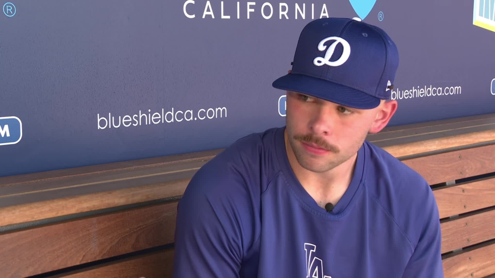 Dalton Rushing on Dodger debut, playing in LA