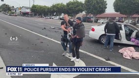 Kids pulled from horrific crash in Inglewood