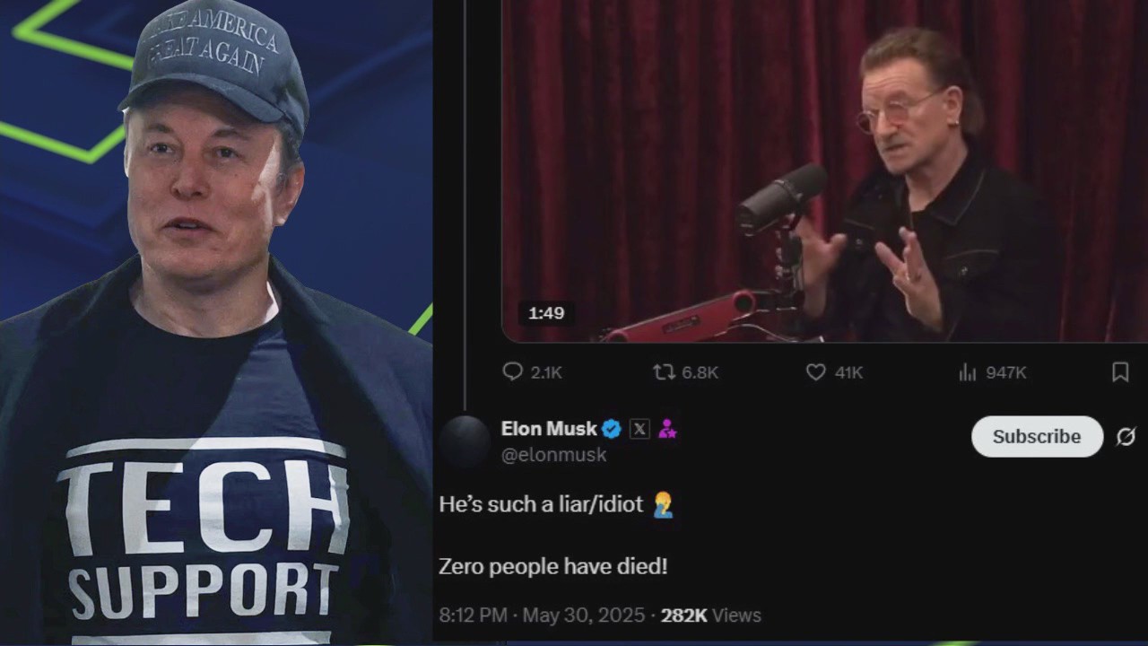 Elon Musk, Bono clash over USAID cuts death toll