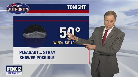 Cloudy with chance of showers for Wednesday