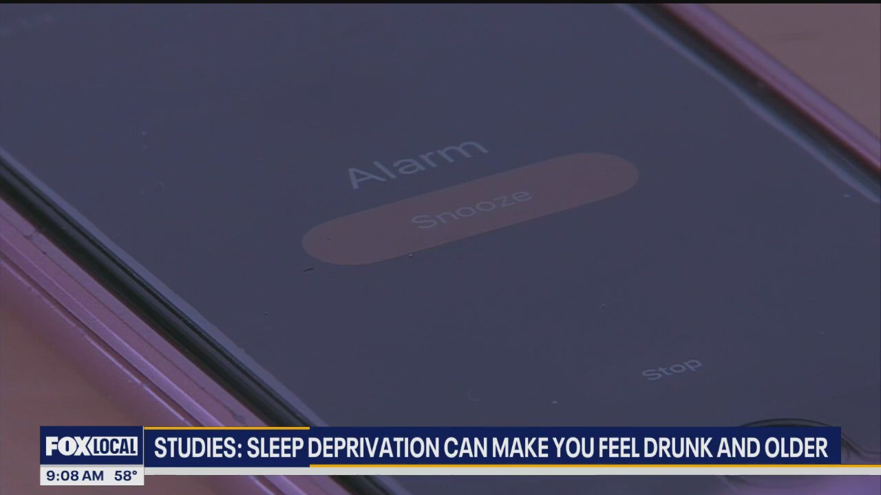 Sleep deprivation can make you feel drunk and older