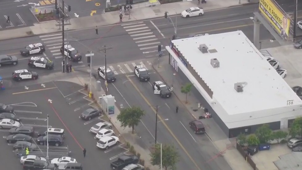 Officers shot man with a gun at LA store