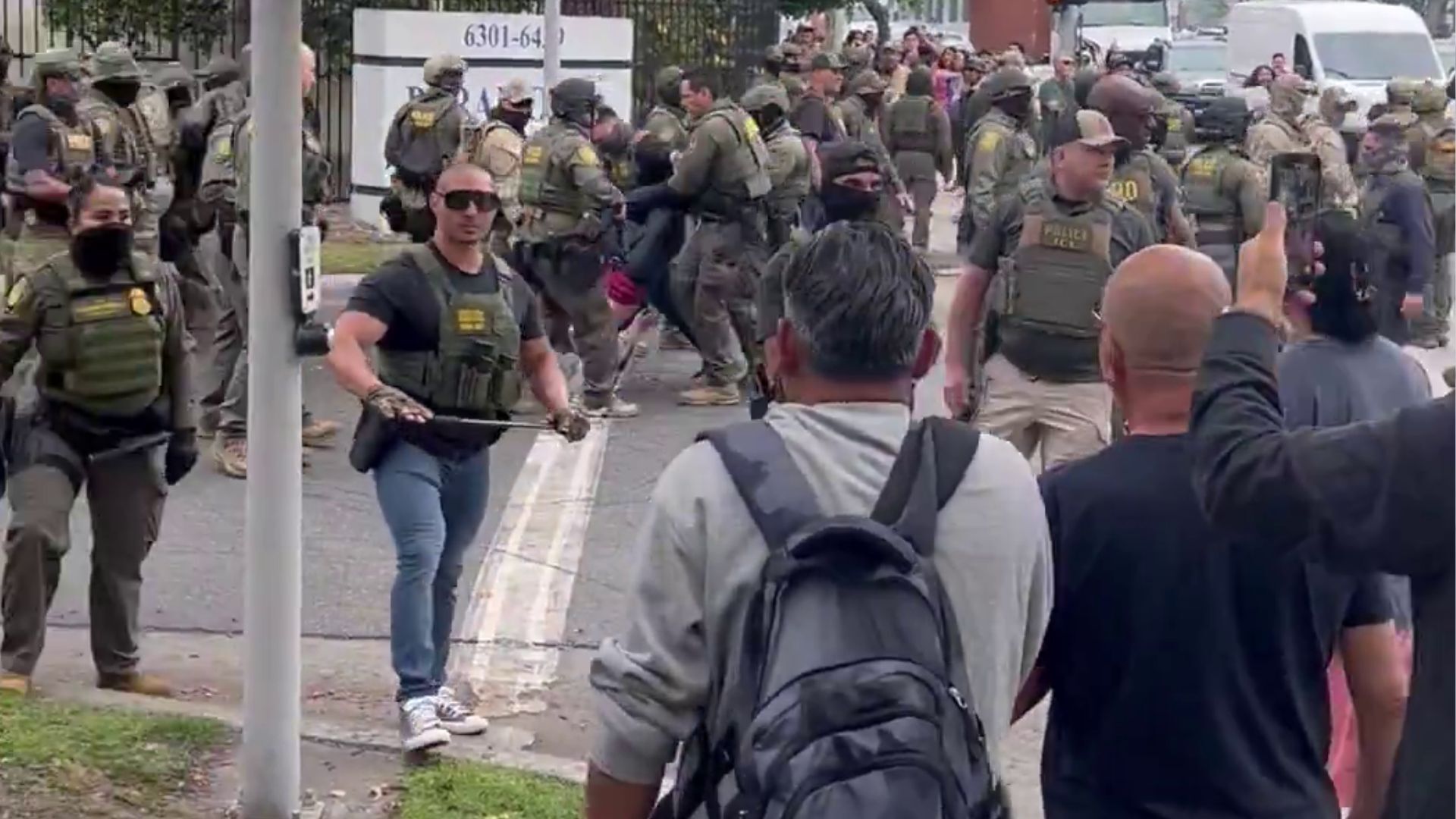 Paramount ICE protests lead to fires, clashes