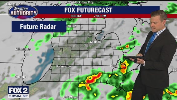 Spotty T'storms Possible Friday Evening