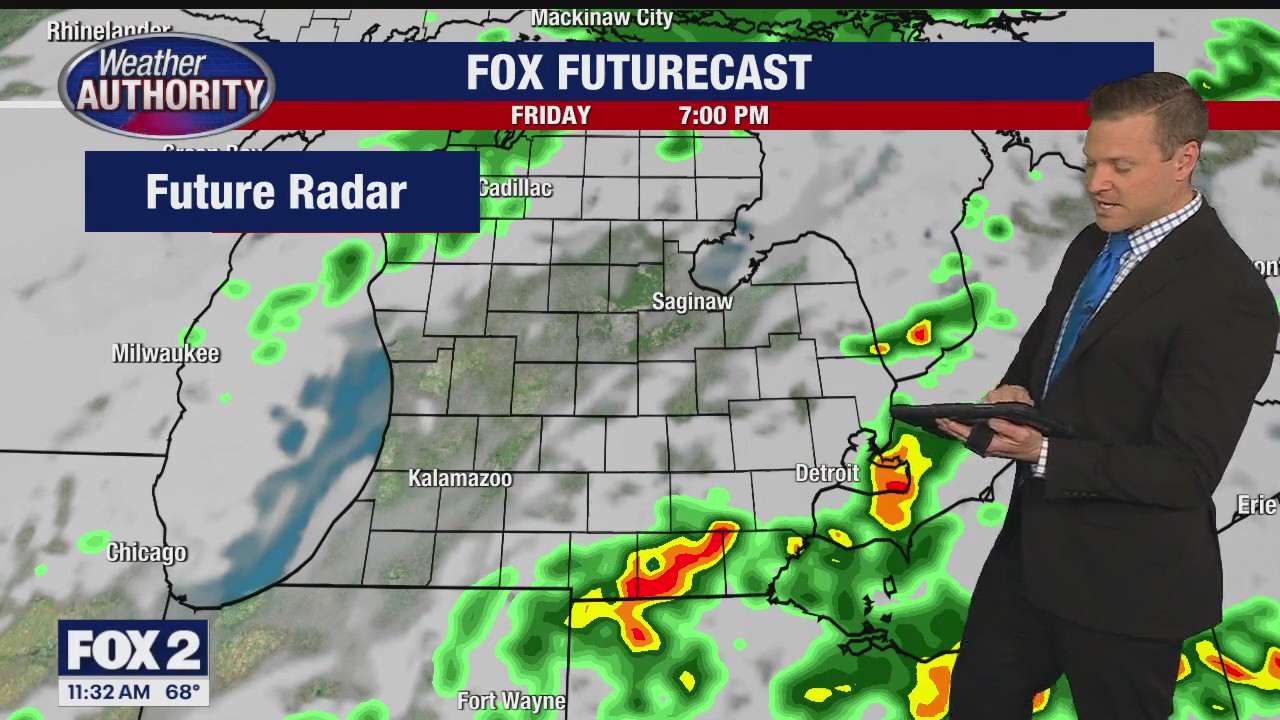 Spotty T'storms Possible Friday Evening