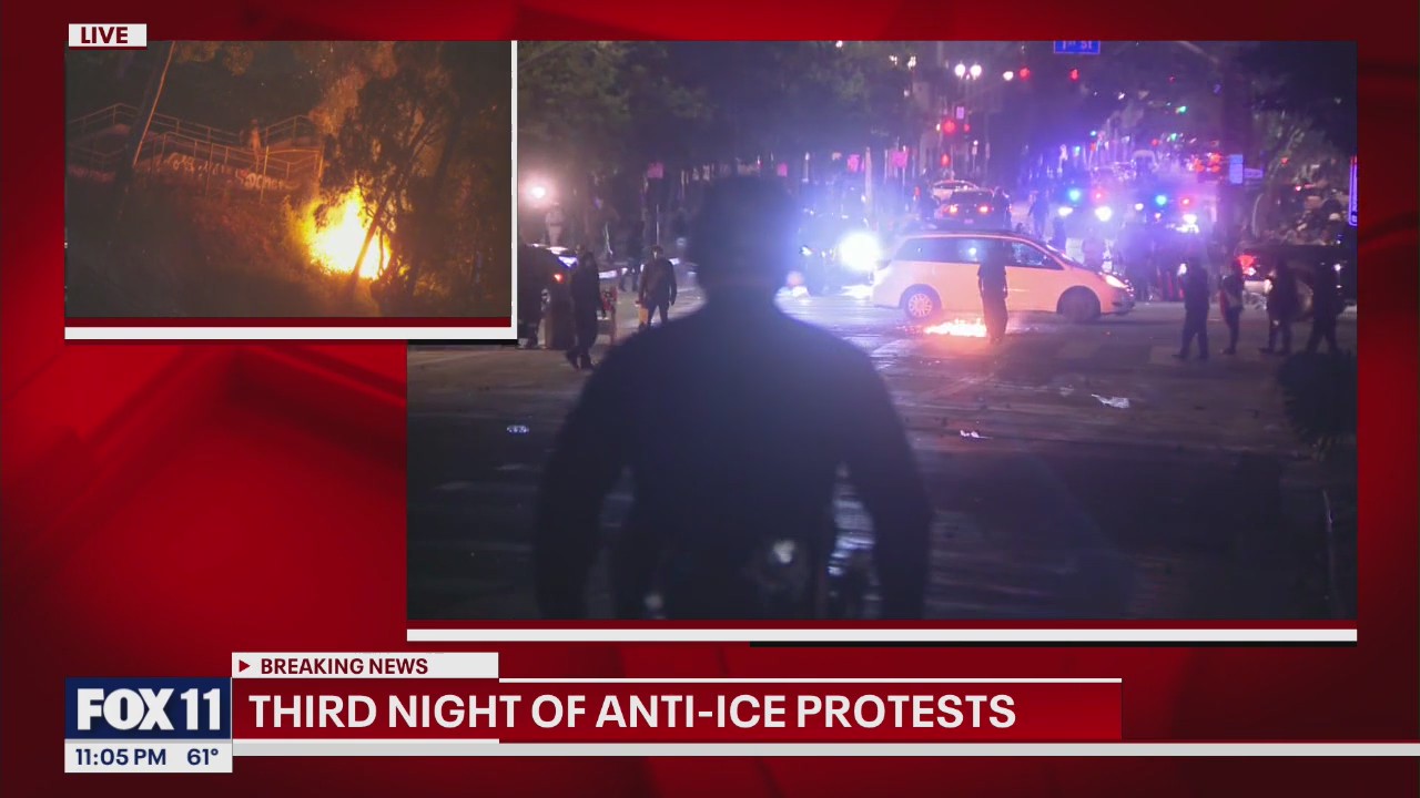 LA ICE protests, Day 3: Lootings reported in downtown