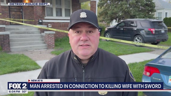 Detroit man arrested after killing his wife with a sword