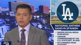 National Anthem sang in Spanish before Dodgers game