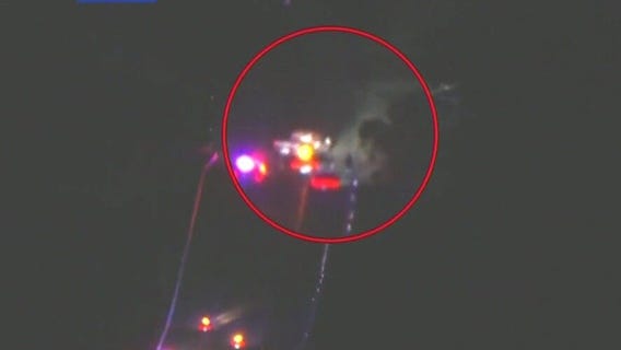 Police chase ends in Newhall on 5 Freeway