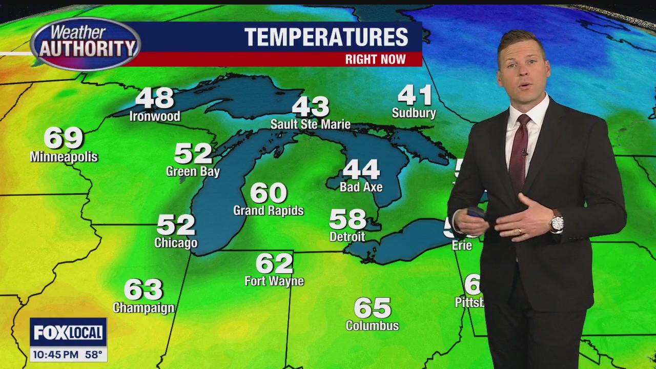 A cooler start to the day on Mother's Day but then nice!