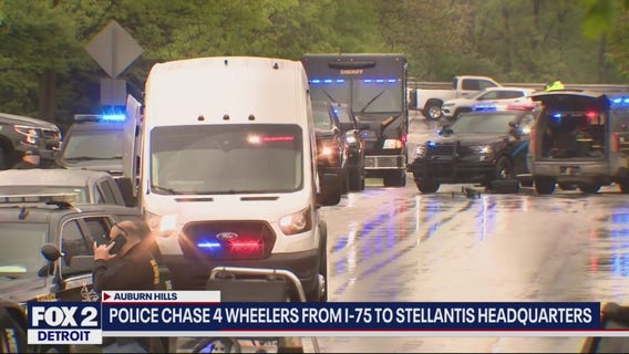 Police search near Stellantis HQ for four wheel chase suspects
