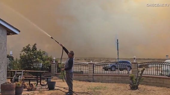Wildfires break out across Inland Empire