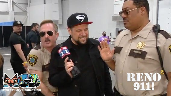 Detroit Reporter Gets Frisked LIVE by Reno 911 Cops