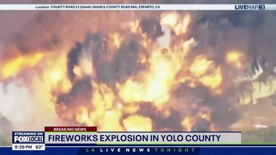 California fireworks warehouse explodes