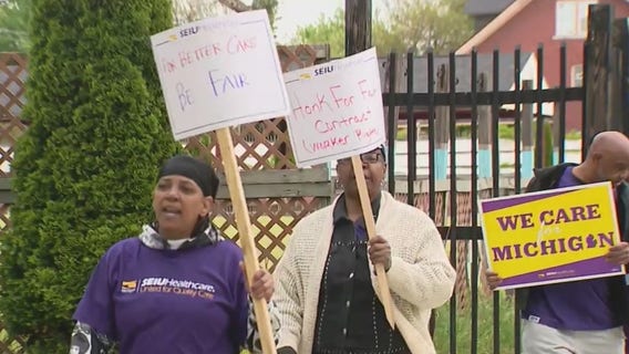 Metro Detroit nursing home workers on strike