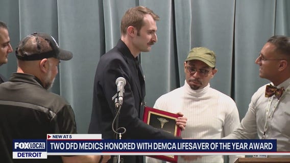 Detroit Fire medics get awarded for saving man's life during cardiac arrest