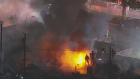 1 dead in fireworks-related blaze