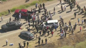 Tension rises at anti-ICE protest in Oxnard