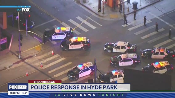 Heavy police presence in Hyde Park