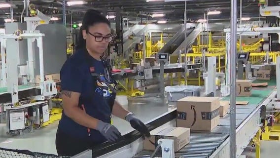 Inside an Amazon warehouse on Prime Day