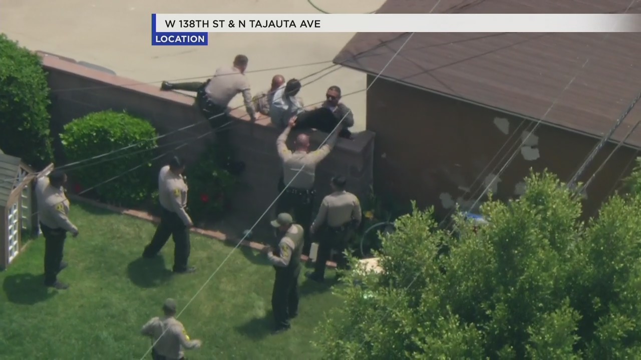 Pursuit suspect taken into custody in Compton