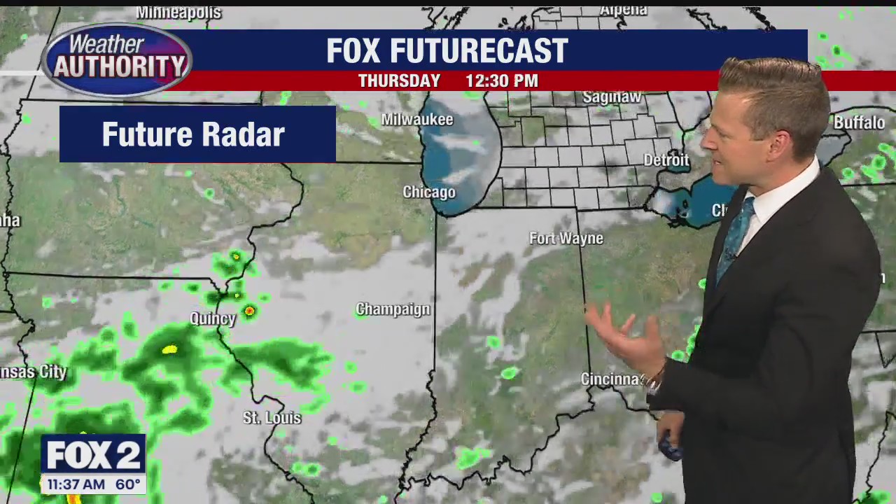 Some sprinkles possible today but a drier weekend