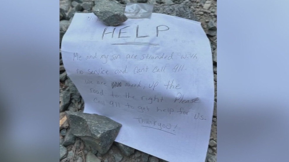 Mom, son rescued in California forest thanks to notes they left on a remote road | FOX 11 Los Angeles