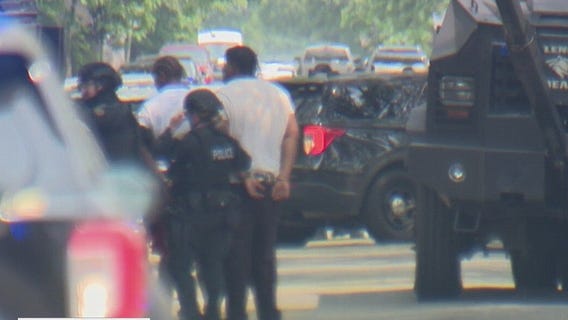 Detroit police arrest 4 armed men after officer sees victim get pistol-whipped on porch