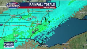 Rain eventually tapers off this afternoon