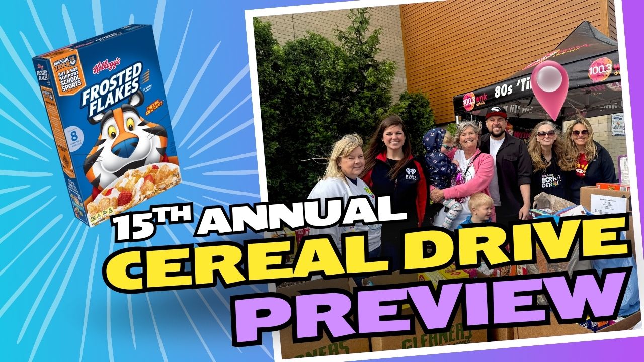 15th Annual Cereal Drive Preview from Kroger in Royal Oak!