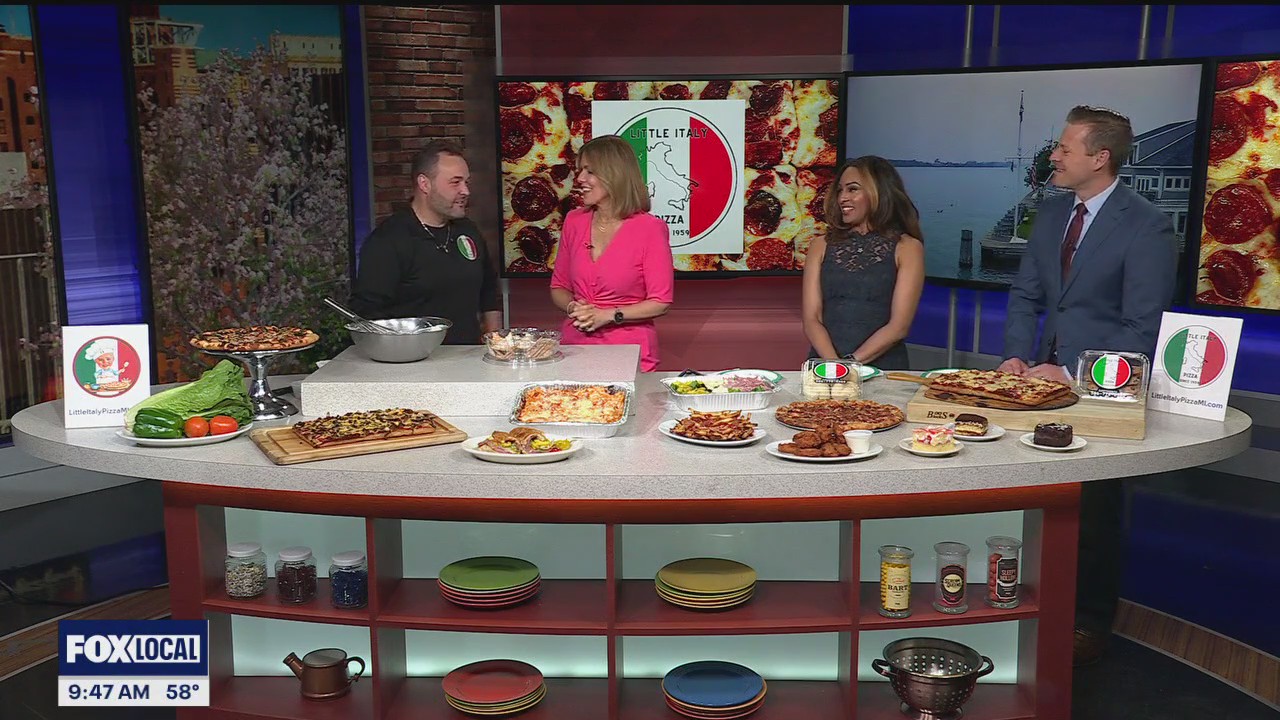 Making cannoli cream with Little Italy Pizza