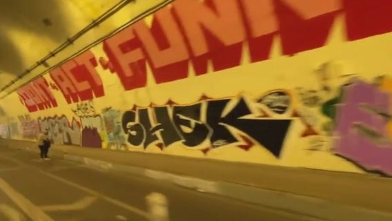 2nd Street Tunnel hit by graffiti after cleanup