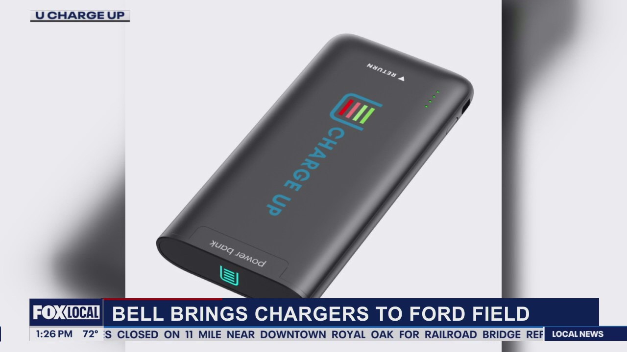 Former Detroit Lions RB Joique Bell brings portable phone chargers to Ford Field