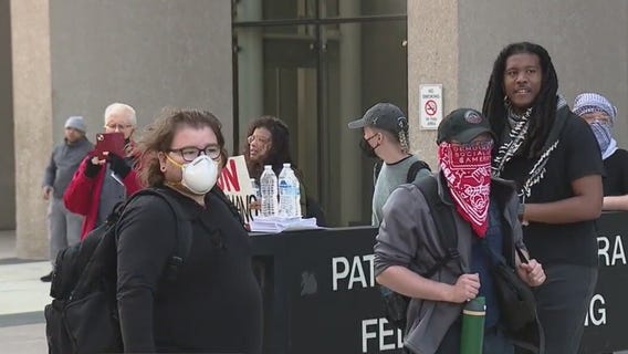 Detroiters protesting ICE operations in the city