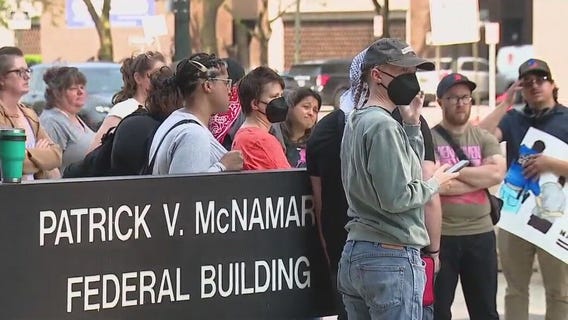 Anti-ICE demonstrators appear in Detroit amid LA protests