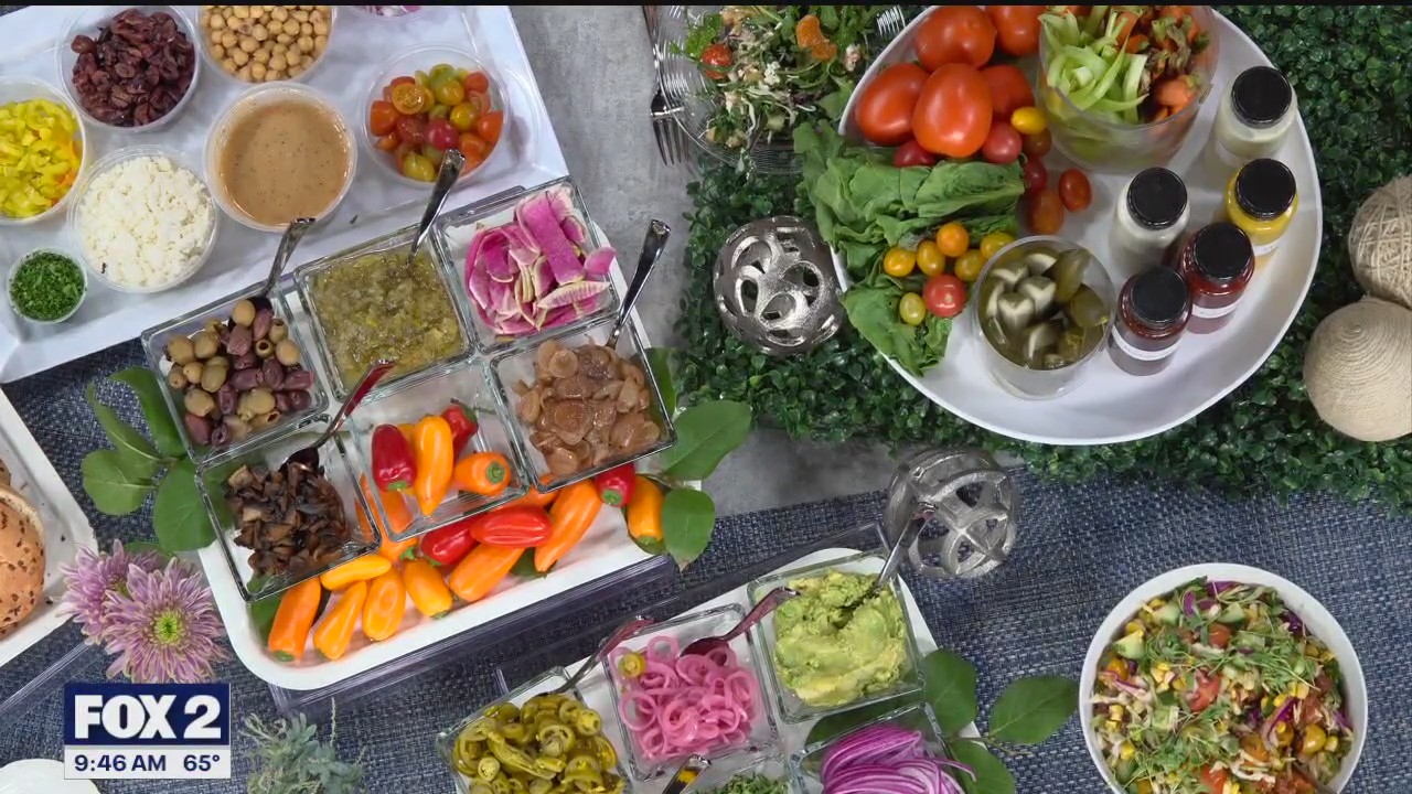 Backyard burger bar with Chef Kelli from Two Unique