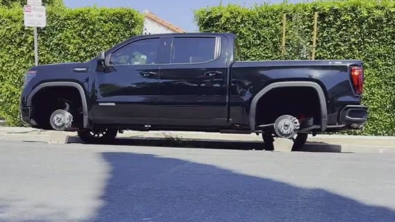 Thieves swipe tires from at least a dozen cars LA