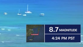 California, Hawaii under tsunami watches